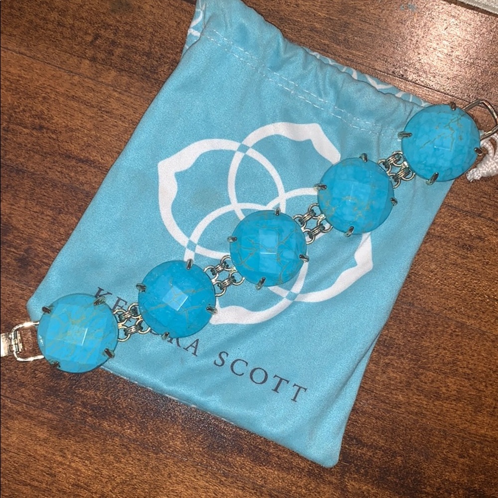 Chunky turquoise Kendra Scott Cassie Bracelet
